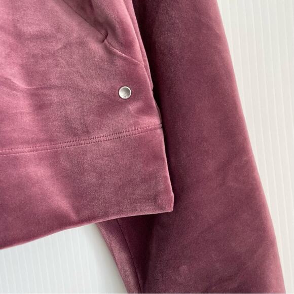 Prana Pheonix pullover funnel neck velour top with kangaroo pocket size medium - Picture 5 of 12